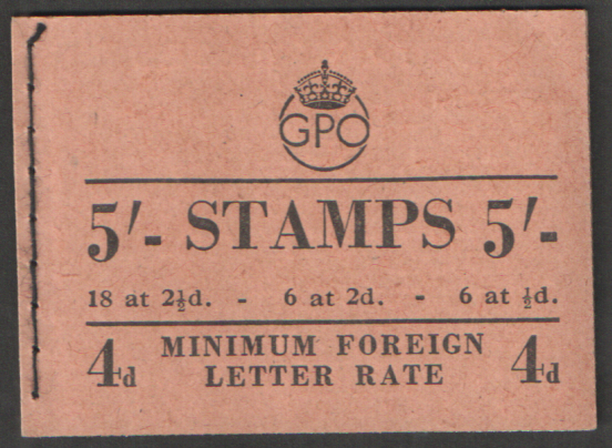 (image for) BD28(49) Dec 1950 George VI 5/- Stitched Booklet