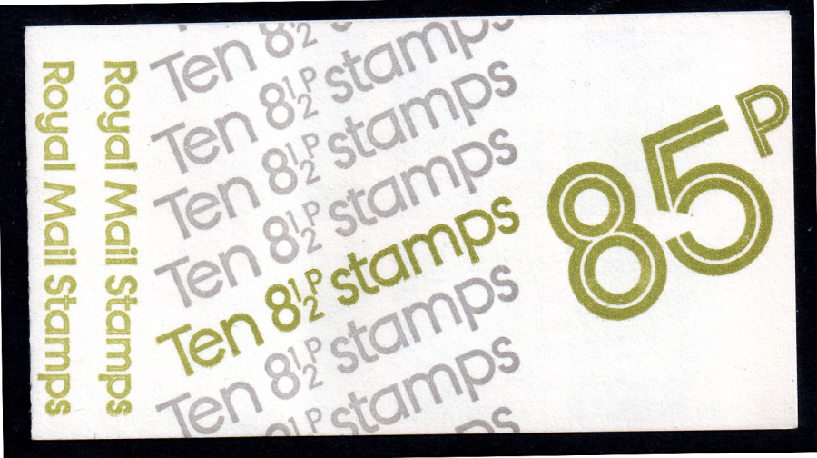 (image for) FF1Aa / DB8(1)B/1 Miscut Pane Cyl 3 no dot Imprint 2 Perf E1 85p Folded Booklet