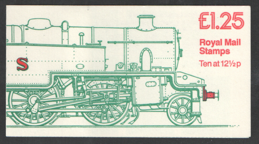 (image for) FK6A / DB7(23) Cyl B1 (B49 Row 2) £1.25 Railway Engines No.2 Left Margin Folded Booklet