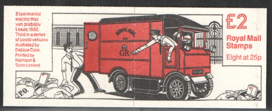 (image for) FW3 / DB15(29) Cyl B3 Perf I1 Postal Vehicles No.3 £2 Folded Booklet