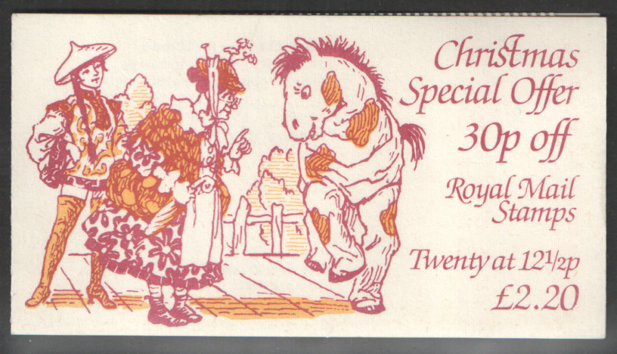 (image for) FX6 / DB10(6)A Cyl B44 (B36 -20mm) Thin 1983 Christmas Booklet. Trimmed perfs at top.