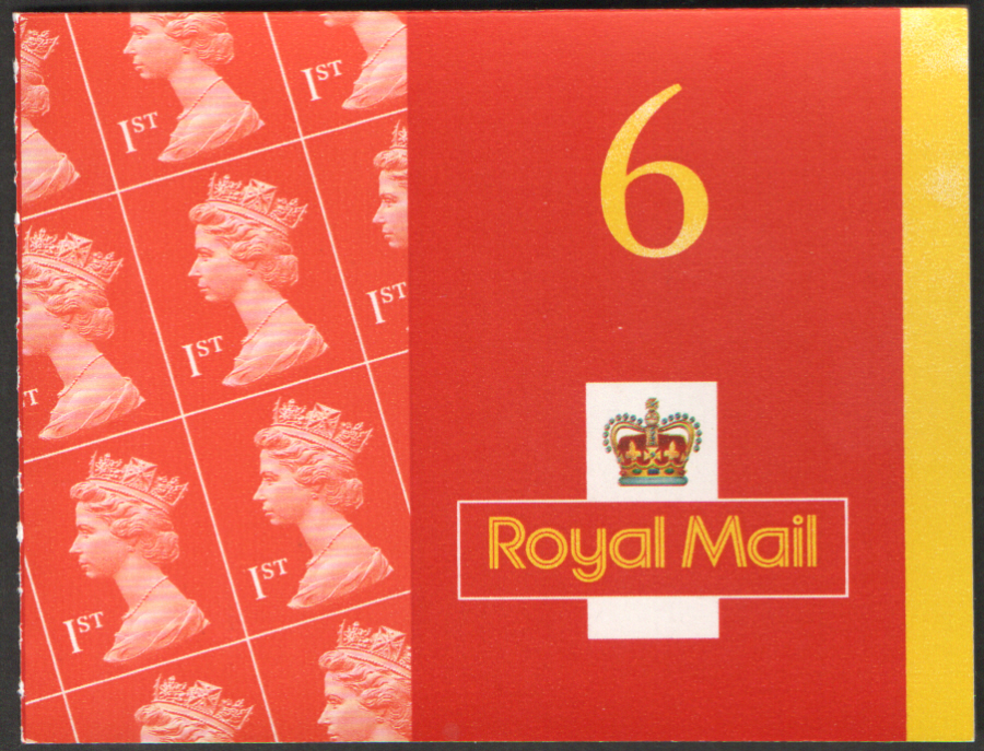 (image for) MB1a / SB1(2)A Cylinder W2 (W1) 2001 Walsall 6 x 1st Class Booklet