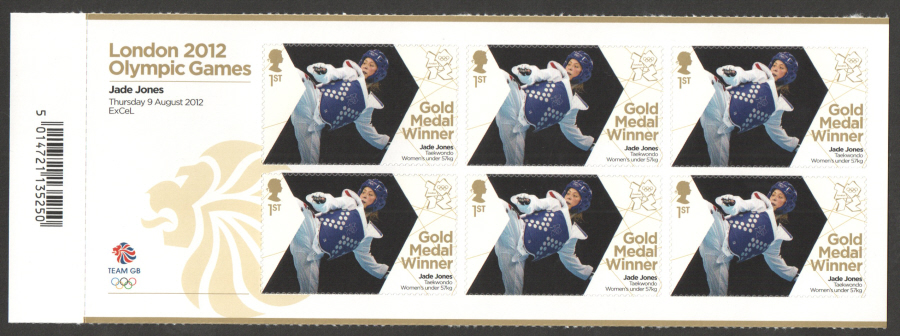 (image for) SG3366a Jade Jones London 2012 Olympic Gold Medal Winner Miniature Sheet