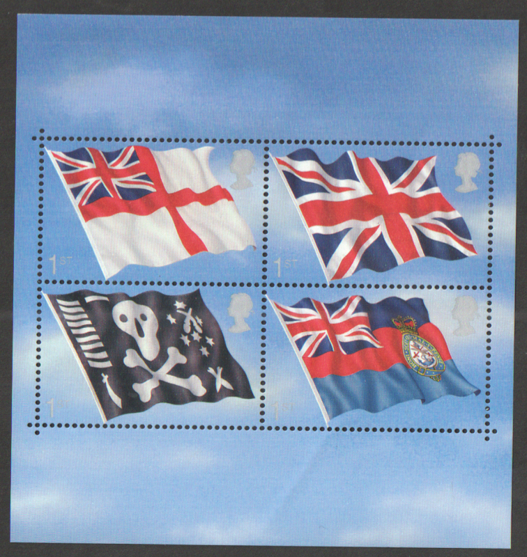(image for) MS2206 2001 Flags & Ensigns Royal Mail Miniature Sheet