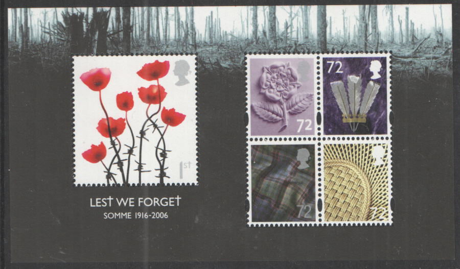 (image for) MS2685 2006 Lest We Forget (1st Issue) Royal Mail Miniature Sheet