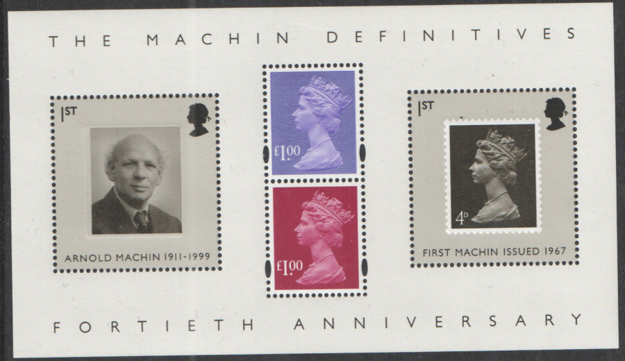 (image for) MS2743 2007 Machin 40th Anniversary Royal Mail Miniature Sheet