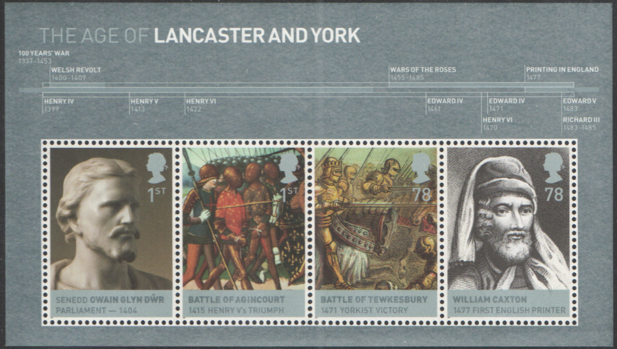 (image for) MS2818 2008 House of Lancaster & York Royal Mail Miniature Sheet