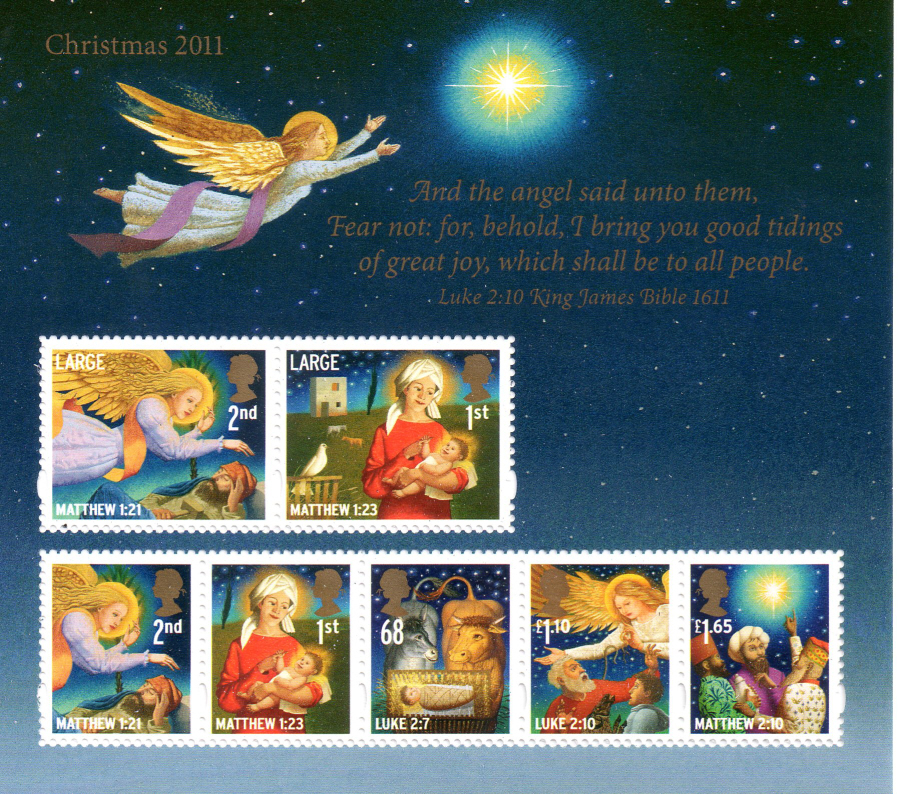 (image for) MS3249 2011 Christmas Royal Mail Miniature Sheet