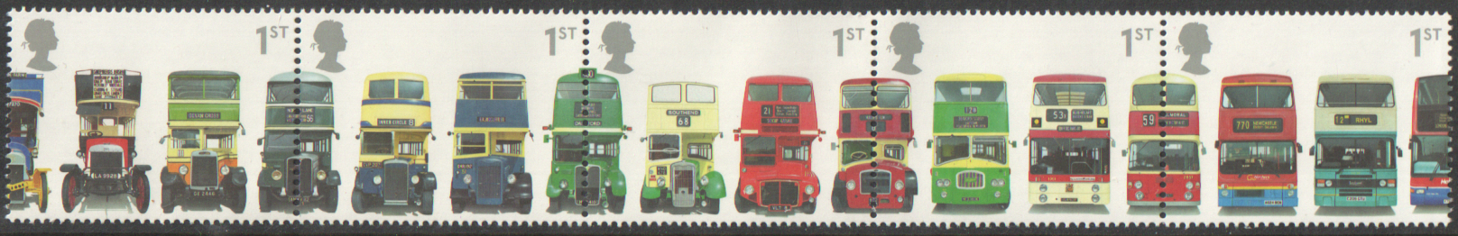 (image for) SG2210 / 14 2001 Double Decker Buses unmounted mint set of 5
