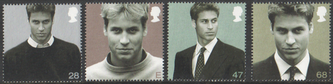 (image for) SG2381 / 84 2003 Prince William 21st Birthday unmounted mint set of 4