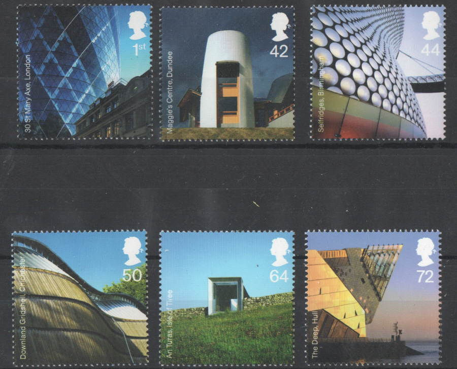 (image for) SG2634 / 39 2006 Modern Architecture unmounted mint set of 6