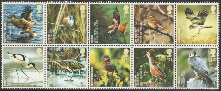 (image for) SG2764 / 73 2007 Birds unmounted mint set of 10