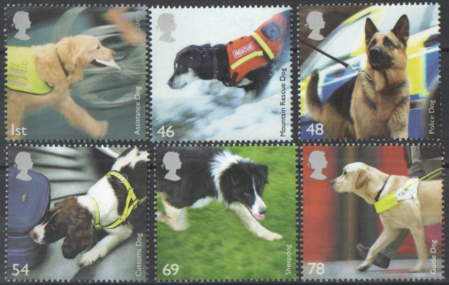 (image for) SG2806 / 11 2008 Working Dogs unmounted mint set of 6