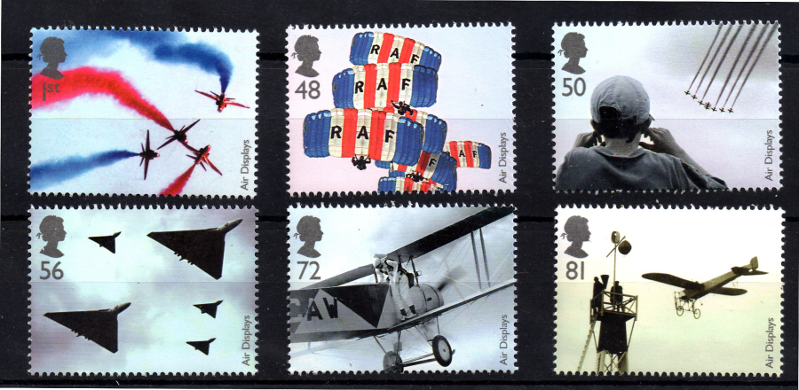 (image for) SG2855 / 60 2008 Air Displays unmounted mint set of 6