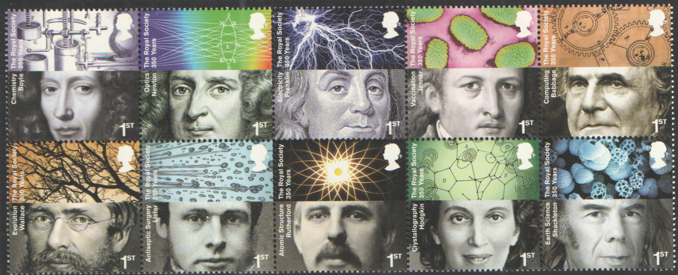 (image for) SG3026 / 35 2010 Royal Society unmounted mint set of 10