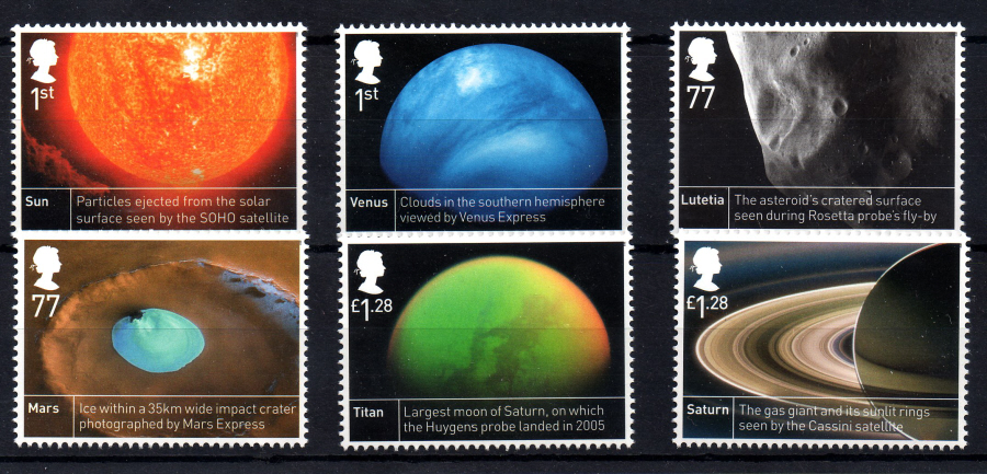 (image for) SG3408 / 13 2012 Space Science unmounted mint set of 6