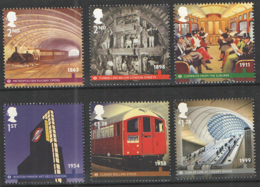 (image for) SG3423 / 28 2013 London Underground unmounted mint set of 6