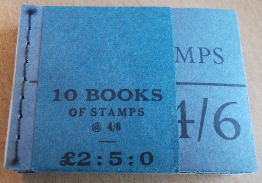 (image for) L71p March 1968 Elizabeth II 4/6 Stitched Booklet. Banded bundle of 10.