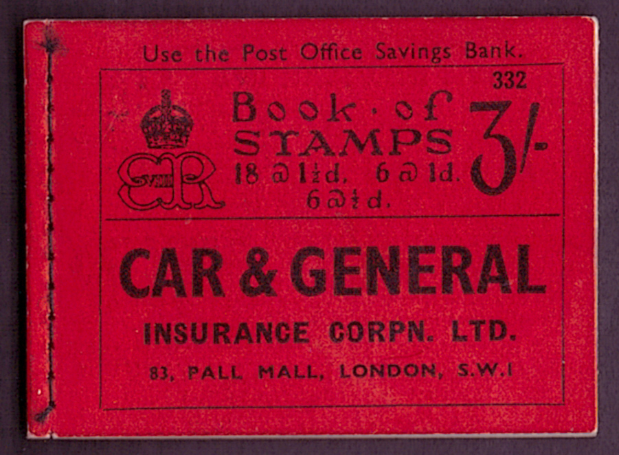 BC3 Nov 1936 Edward VIII 3/- Stitched Booklet Edition 332