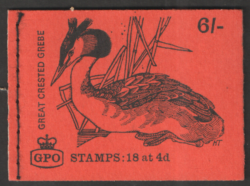 (image for) QP44 December 1968 Great Crested Grebe 6/- Stitched Booklet - Click Image to Close