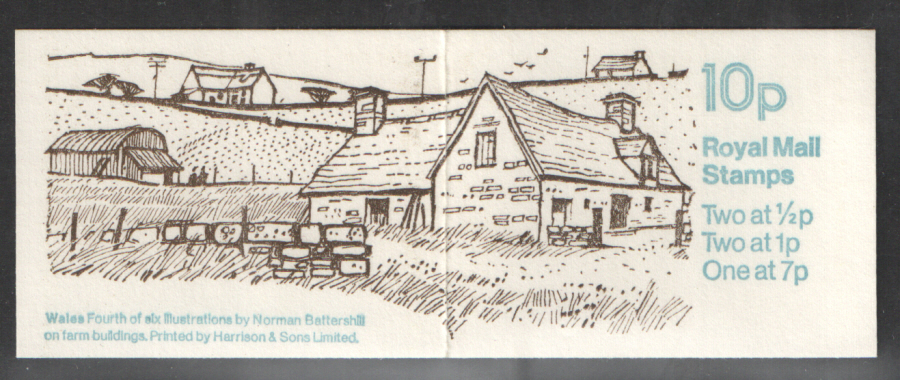 (image for) FA7 / DB6(7) Perf P1 Wales 10p Folded Booklet - Click Image to Close