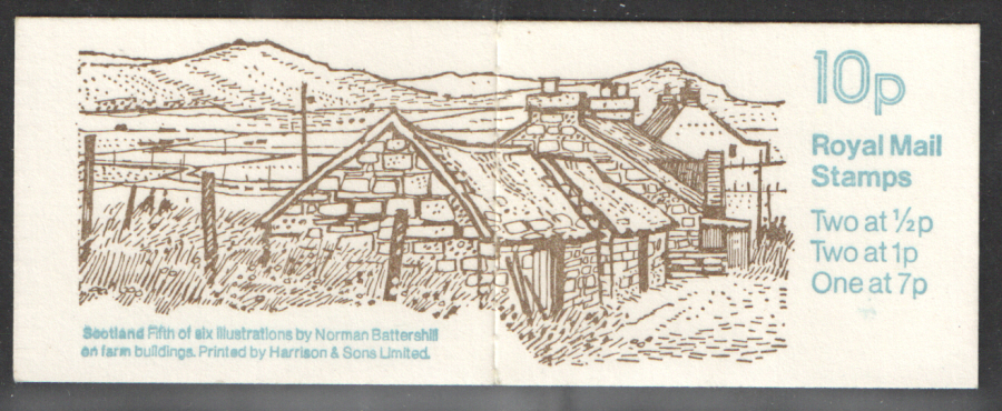 (image for) FA8 / DB6(8) Perf P1 Scotland 10p Folded Booklet