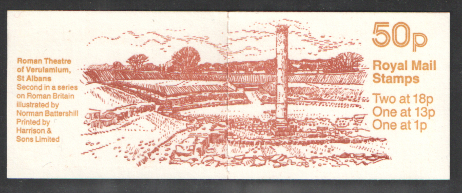 (image for) FB37 / DB9(34) Roman Theatre 50p Folded Booklet