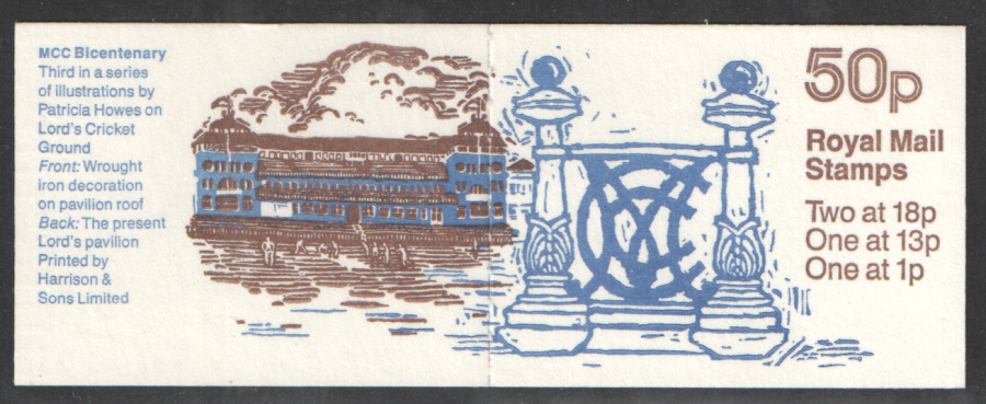(image for) FB41 / DB9(38)/1 Reversed Bands MCC Bicentenary No.3 50p Booklet