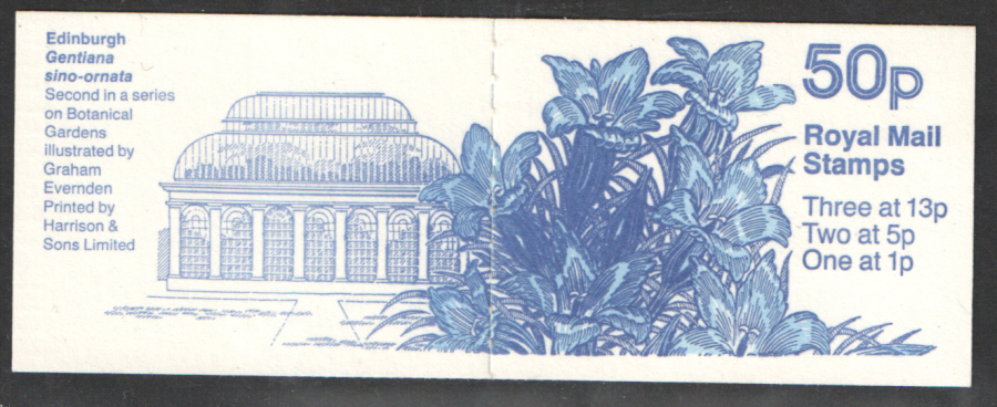 (image for) FB44 / DB14(5) Botanical Gardens No.2 50p Folded Booklet