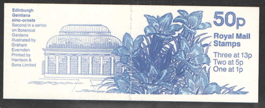 (image for) FB44 / DB14(5) Botanical Gardens No.2 50p Folded Booklet - Click Image to Close