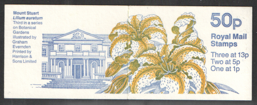 (image for) FB45 / DB14(6) Botanical Gardens No.3 50p Folded Booklet