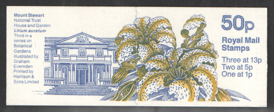 (image for) FB45a / DB14(6)A Botanical Gardens No.3 50p Folded Booklet