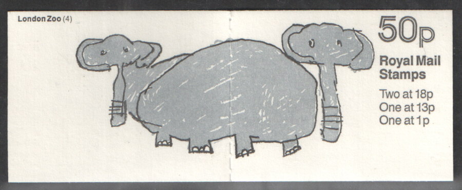 (image for) FB49 / DB9(41) Elephants 50p Folded Booklet - Click Image to Close