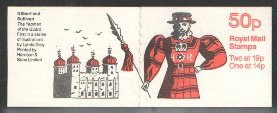 (image for) FB51 / DB14(10) Yeoman of the Guard 50p Folded Booklet - Click Image to Close