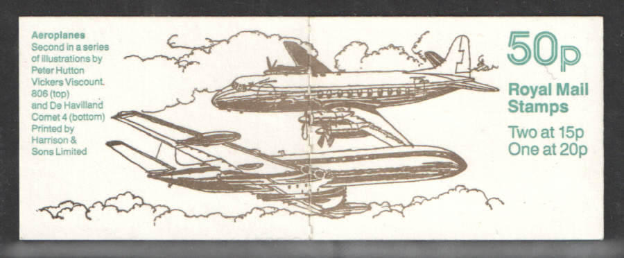 (image for) FB56 / DB14(15) Cyl B3 B2A B2B (B85) Aeroplanes No.2 50p Folded Booklet