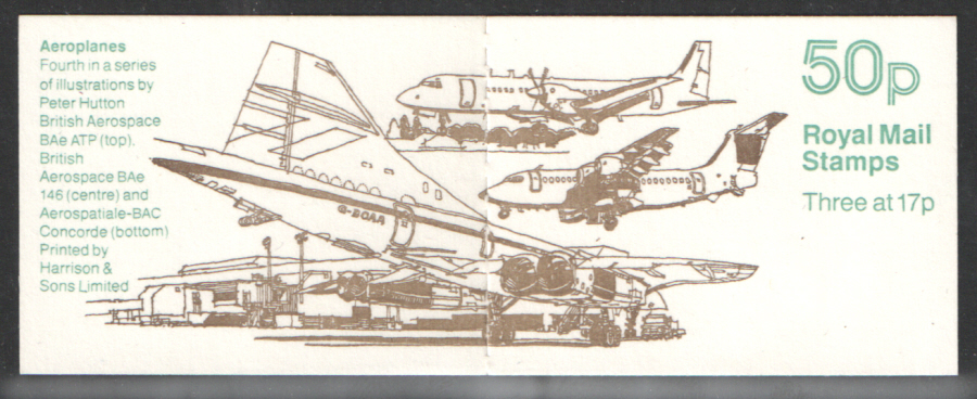 (image for) FB58 / DB14(17) Cyl B48 (B87) Aeroplanes No.4 50p Folded Booklet