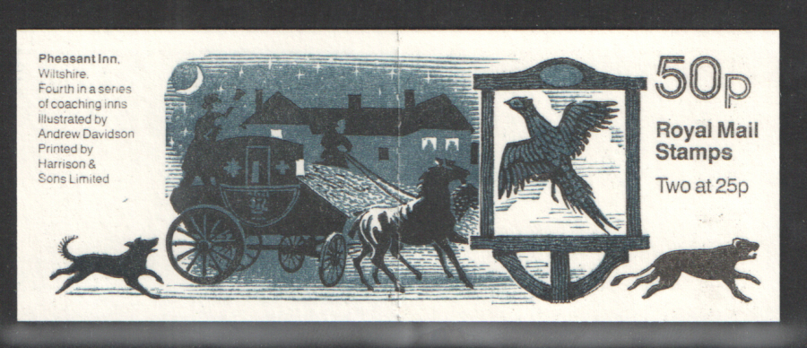 (image for) FB71 / DB14(34) Cyl B5 Pheasant Inn 50p Folded Booklet