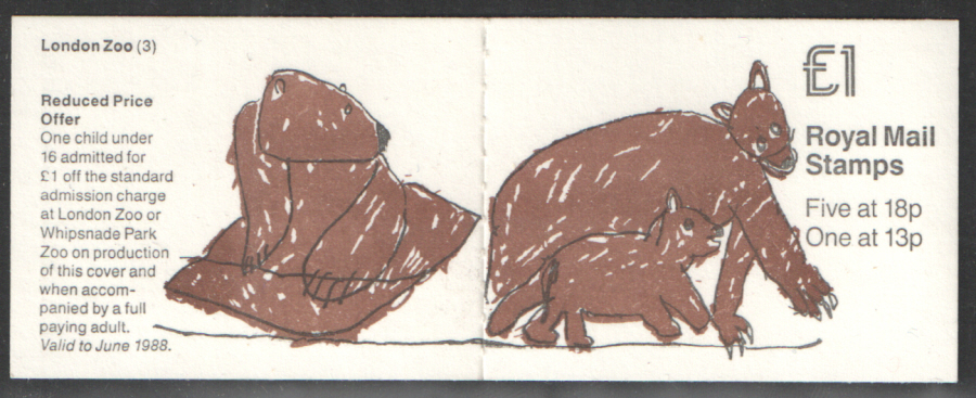 (image for) FH12 / DB15(8) Cyl B5 B41 (B70) Bears £1 Folded Booklet