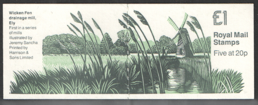 (image for) FH18 / DB15(14) Screened Value Cyl B8 Wicken Fen £1 Folded Booklet - Click Image to Close