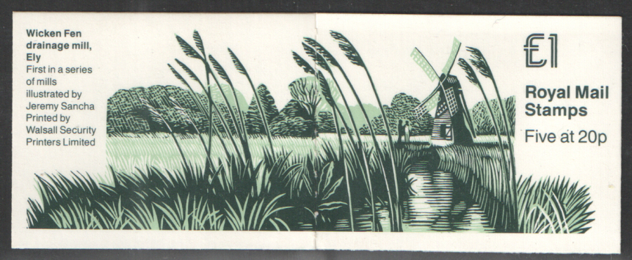 (image for) FH19 / DB15(16) Cyl W1 W1 W1 Gloss Cover Wicken Fen £1 Folded Booklet