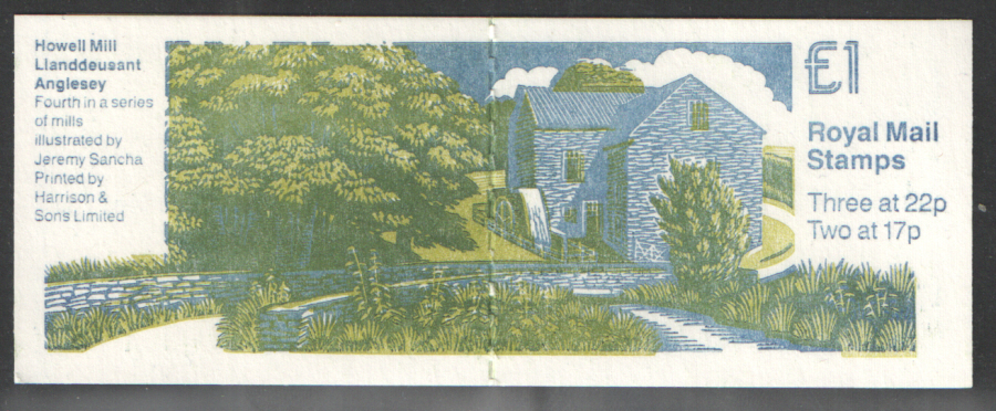 (image for) FH22 / DB15(18) Cyl B45 B3 (-) Howell Mill £1 Folded Booklet - Click Image to Close