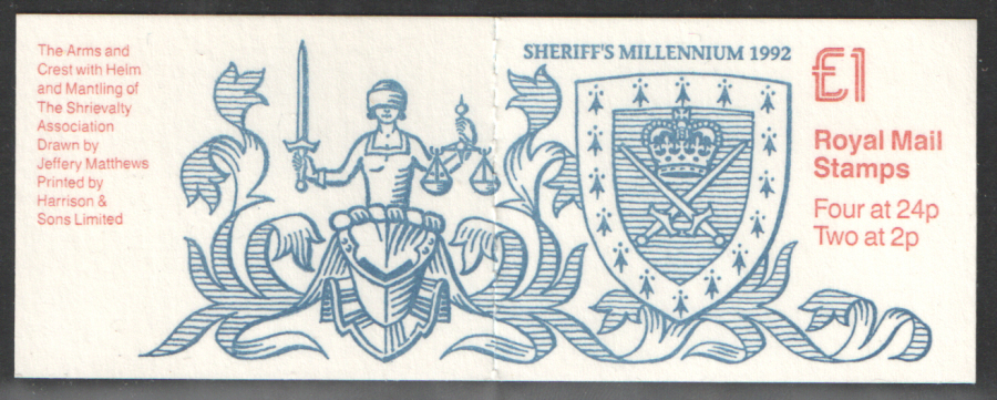 (image for) FH27 / DB15(23) Sheriff's Millennium £1 Folded Booklet