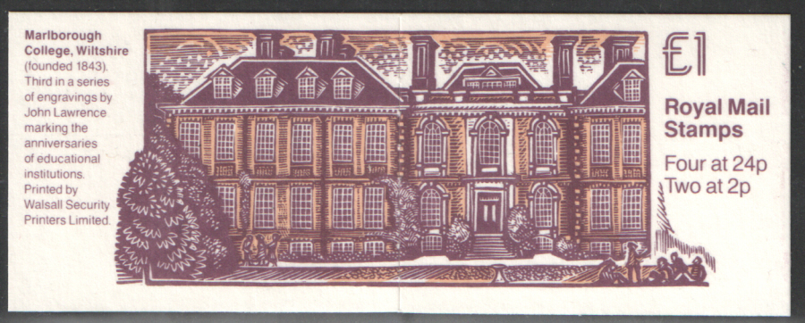 (image for) FH30 / DB15(26) Marlborough College £1 Folded Booklet