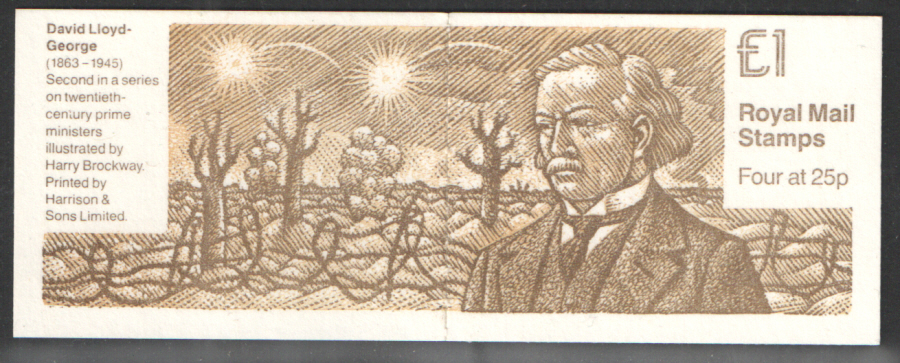 (image for) FH33 / DB14(31) Cyl B4 David Lloyd-George £1 Folded Booklet