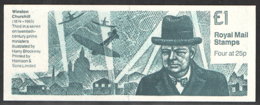 (image for) FH34 / DB14(33) Winston Churchill £1 Folded Booklet - Click Image to Close