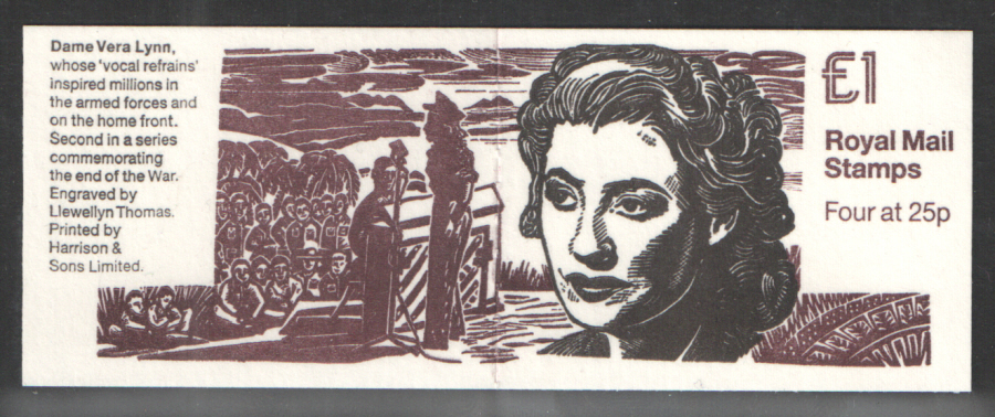 (image for) FH37 / DB14(39) Cyl B6 Dame Vera Lynn £1 Folded Booklet