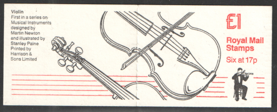 (image for) FH5 / DB15(1) Violin £1 Folded Booklet - Click Image to Close