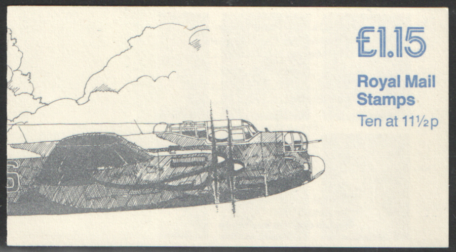 (image for) FI1A / DB7(14) Perf E1 £1.15 Military Aircraft No.5 Left Margin Folded Booklet