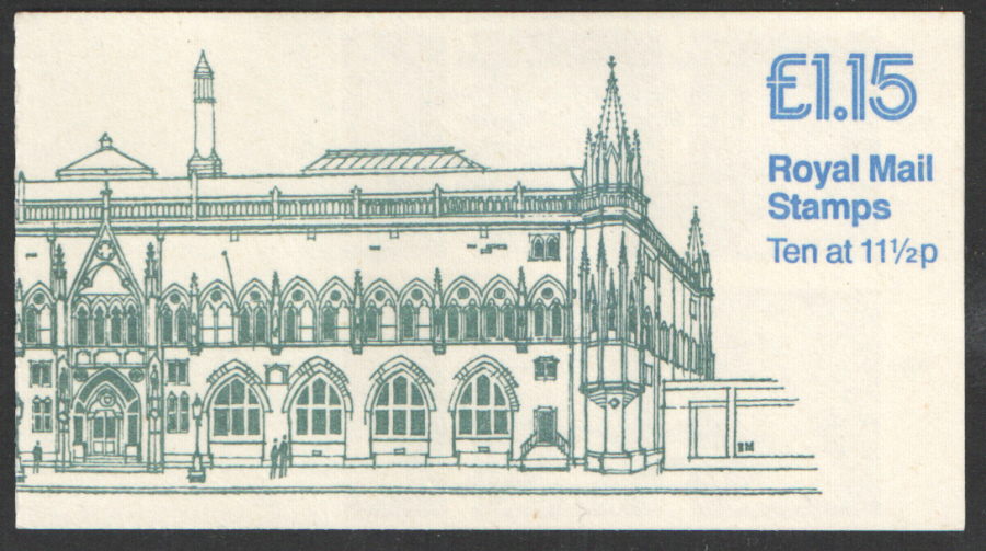 (image for) FI4A / DB7(17) Perf E1 £1.15 National Museum of Scotland Left Margin Folded Booklet