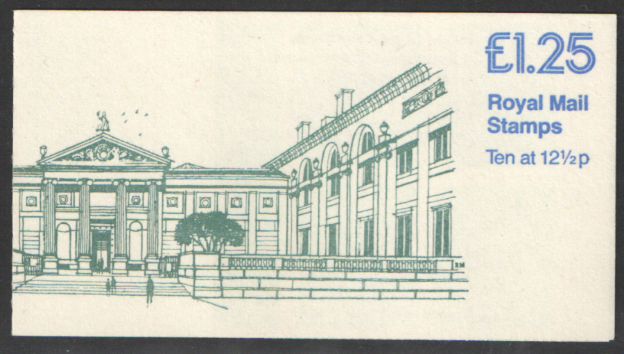 (image for) FK1B / DB7(18)A Perf E1 £1.25 Ashmolean Museum Right Margin Folded Booklet - Click Image to Close